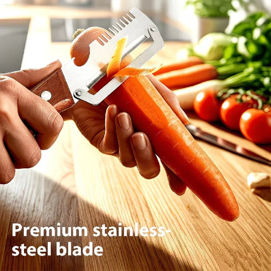 Multifunctional 3-in-1 Stainless Steel Peeler