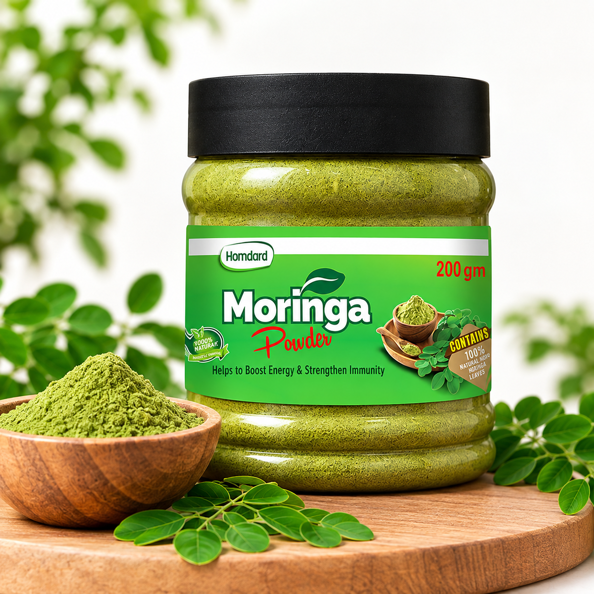 Moringa Powder – 200 gm Jar