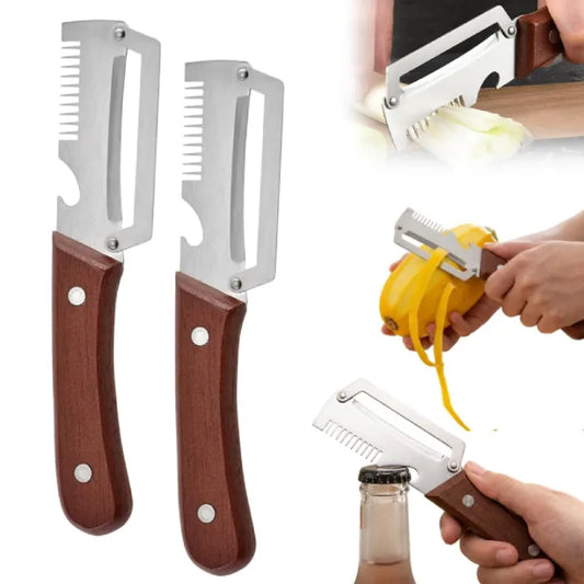 Multifunctional 3-in-1 Stainless Steel Peeler